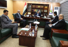 الدكتور السلطاني يستقبل وفد حكومة أقليم كردستان