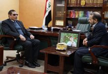 رئيس المؤسسة يستقبل والد الشهيد المصور الحربي احمد مهنا