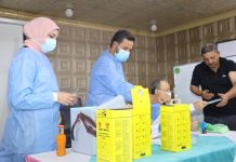 المؤسسة تنفذ حملة تلقيح الجرعة الثانية للقاح كورونا