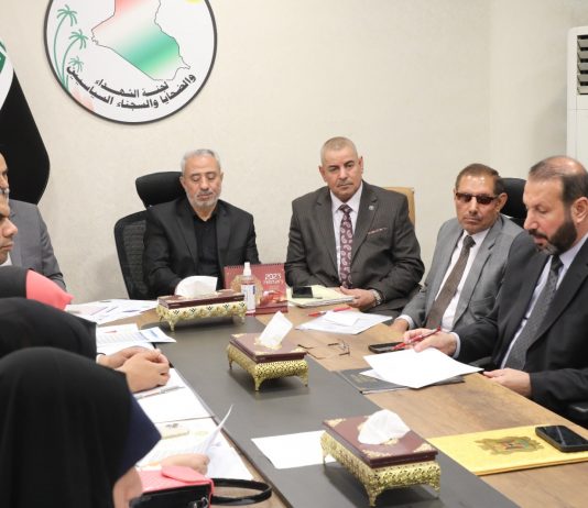 لجنة الشهداء النيابية تستضيف الدكتور السلطاني لمناقشة موازنة مؤسسة السجناء