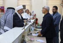 مدير عام شؤون المديريات واللجان الخاصة يلتقي المراجعين في الإستعلامات