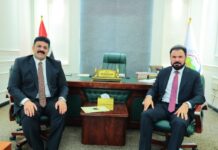 الدكتور السهلاني يستقبل نائب رئيس مؤسسة الشهداء