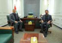 السهلاني والساعدي يبحثان سبل دعم التعديل الثاني لقانون المؤسسة