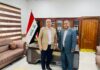 مدير مديرية سجناء المثنى يستقبل عضو مجلس النواب محمد راضي الزيادي