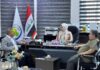 مديرة سجناء كركوك تبحث مع مدير بلدية كركوك تخصيص قطع أراضٍ للمشمولين بقانون المؤسسة