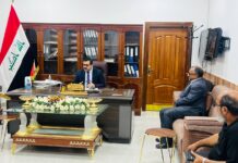 مدير مديرية سجناء السماوة يستقبل قائممقام المدينة ويبحثان تعزيز التعاون المشترك