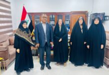 وفد قسم شؤون المرأة يزور السجينات السياسيات في المثنى