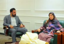 رئيس مؤسسة السجناء السياسيين يستقبل النائبة السابقة ليلى الخفاجي