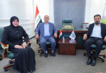 رئيس المؤسسة يستقبل وزير حقوق الانسان الاسبق والنائب مديحة الموسوي