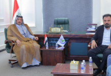 السهلاني يستقبل السيد أحمد السيد طلب أحد وجهاء الجنوب