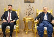 رئيس مؤسسة السجناء السياسيين والوفد المرافق له يزور أربيل ويلتقي وزير شؤون الشهداء والمؤنفلين