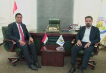 الدكتور السهلاني يستقبل النائب عبد الهادي الحسناوي ويبحثان تعزيز الخدمات لشريحة السجناء السياسيين