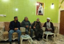 وفد مديرية سجناء الديوانية يزور المعتقل سياسي نجاح مهدي للاطمئنان على حالته الصحية