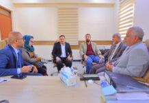 فريق تنفيذ الستراتيجية الوطنية لمكافحة الفساد في المؤسسة يجتمع مع وفد من هيئة النزاهة