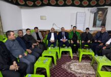 وفد مؤسسة السجناء السياسيين يشارك في مجلس عزاء الفقيد السيد رزاق أحمود النوري