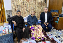 مدير مديرية سجناء النجف الأشرف يزور سجيناً سياسياً مريضاً ويؤكد استمرار الدعم والرعاية