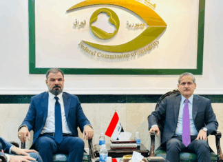 الدكتور السهلاني يزور هيئة النزاهة الاتحادية لبحث التعاون المشترك