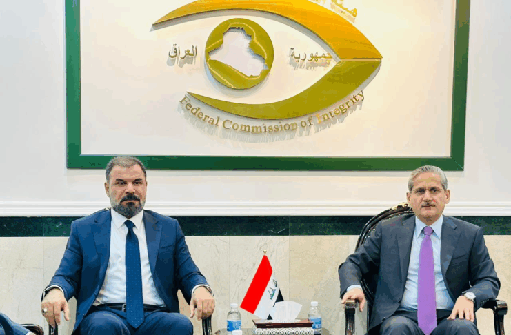 الدكتور السهلاني يزور هيئة النزاهة الاتحادية لبحث التعاون المشترك