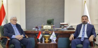 الدكتور السهلاني يستقبل سكرتير اللجنة المركزية للحزب الشيوعي العراقي