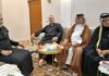 وفد من دائرة العلاقات والإعلام يزور المدير العام للاطمئنان على صحته